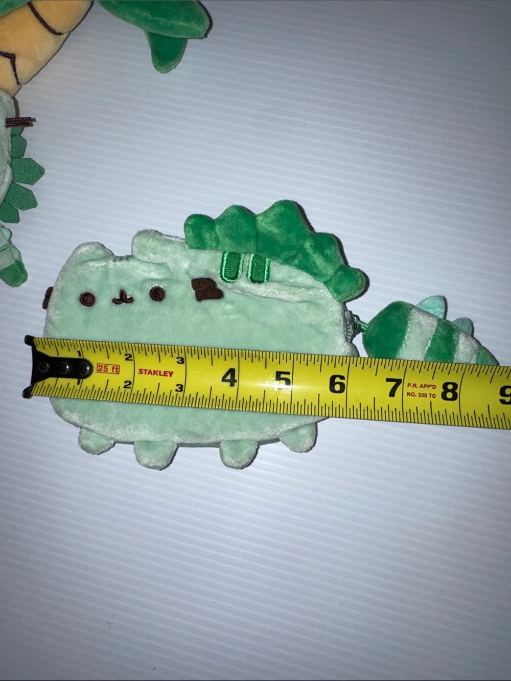 Pusheen Green Dino Plush Keychain and Coin Pouch Set
